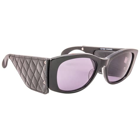 Chanel sunglasses quilted sides